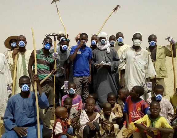 Issia au camp temporaire à Diffa, au Niger. © DR/ Issia Chaibou