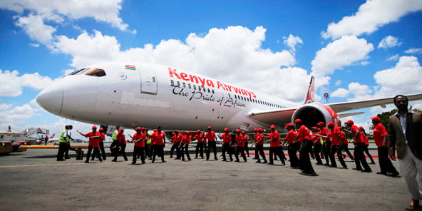 Air France-KLM détient 26,73 % de Kenya Airways &copy; Meng Chenguang/Xinhua-REA