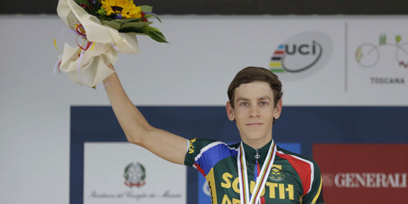 Louis Meintjes, coureur sud-africain. &copy; AP/SIPA