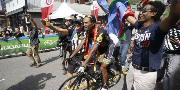 Natnael Berhane, coureur érythréen. &copy; AP/SIPA