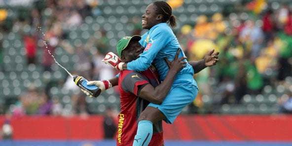 Annette Ngo Ndom, lors de la Coupe du monde 2015, au Canada. &copy; JASON FRANSON/AP/SIPA