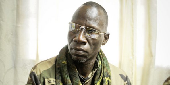 Nourredine Adam, ancien numéro 2 de la Séléka, le 14 mars 2013 à Bangui. &copy; Vincent Fournier / J.A.