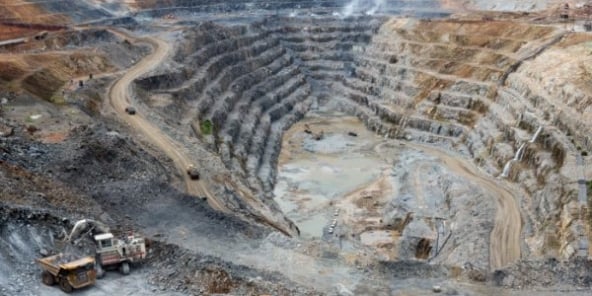 La mine de cuivre Frontier à Sakania, au Katanga (RDC). &copy; © Gwenn Dubourthoumieu pour Jeune Afrique.