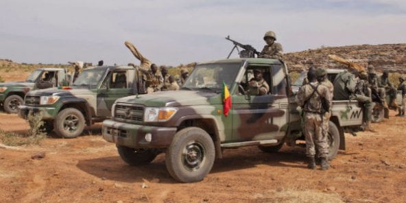 Des soldats maliens dans la région de Mopti, dans le centre du pays, en 2012. &copy; AP/SIPA