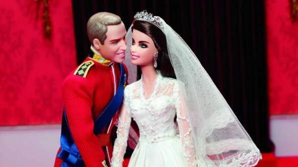 Le couple princier britannique, version Mattel. &copy; Paul Jordan/AFP