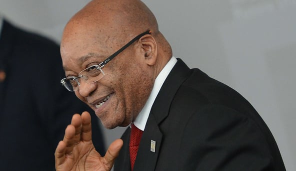 Jacob Zuma, le 9 juillet 2015, à Ufa. &copy; AP/SIPA