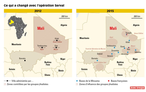 Ce qui a changé avec l'opération Serval. &copy; J.A.