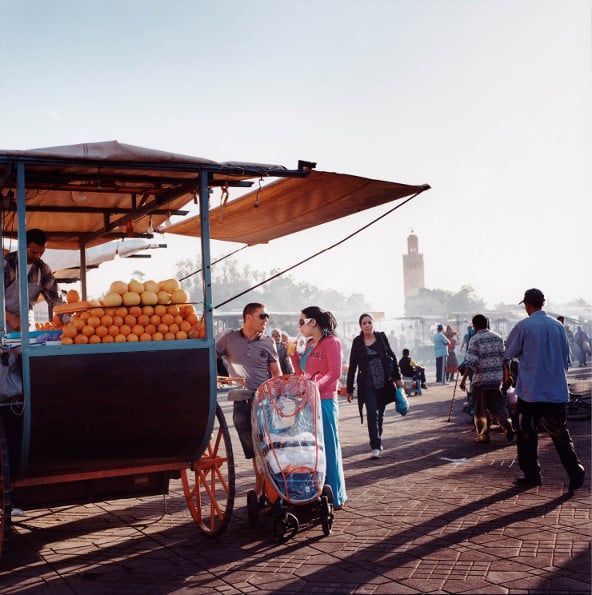 Place Jemaa-el-Fna, à Marrakech. &copy; Stéphan Volk/LAIF-REA