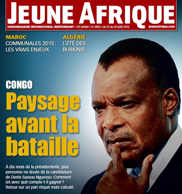 "Une" internationale de l'édition 2850 de Jeune Afrique. &copy; DR