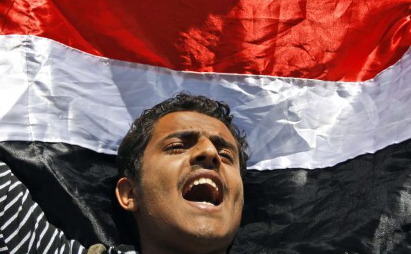 Manifestation anti-gouvernementale à Saana au Yémen en février 2011, au début du Printemps Arabe. &copy; Hani Mohammed/AP/SIPA