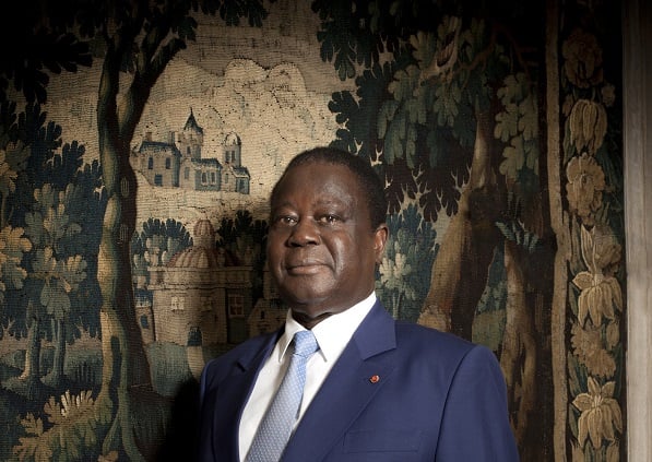 Henri Konan-Bédié, président du Parti démocratique de Côte d’Ivoire (PDCI), chez lui le 11 juin 2013. &copy; Antonin BORGEAUD pour Jeune Afrique