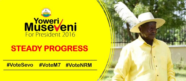 La campagne du président ougandais sortant, Yoweri Museveni, sur Twitter. &copy; @NRMOnline/Twitter