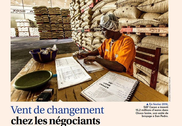 Focus Café cacao dans Jeune Afrique 2913. &copy; JA