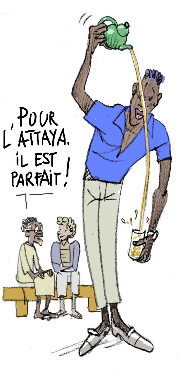 Attaya ( thé à la menthe au Sénégal) &copy; Dom