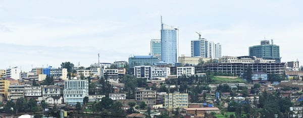Centre-ville de Kigali. &copy; Vincent Fournier/JA