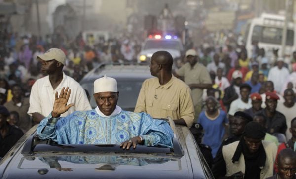 Abdoulaye Wade, ancien président du Sénégal de retour à Dakar. &copy; Rebecca Blackwell/AP/SIPA