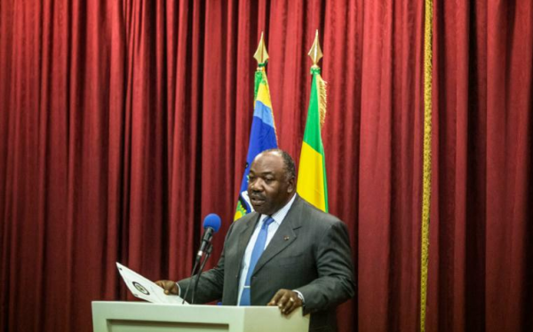 Ali Bongo Ondimba le 1er septembre 2016 à Libreville. &copy; MARCO LONGARI/AFP