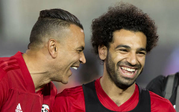 Essam El-Hadary et Mohamed Salah, les deux stars de la sélection égyptienne. &copy; Amr Nabil/AP/SIPA