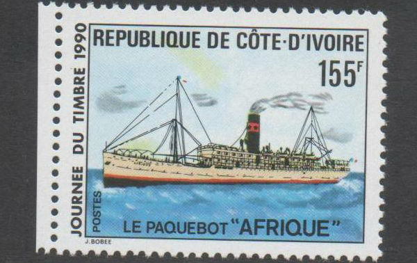 Timbre édité par la Côte d'Ivoire en 1990. &copy; DR