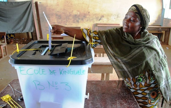 Un bureau de vote à Libreville, le 30 août 2009. &copy; JOEL BOUOPDA TATOU/AP/SIPA