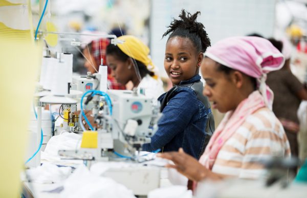 L’industrie textile éthiopienne a réussi à s’imposer sur les marchés internationaux (ici, à Addis-Abeba). &copy; kay nietfeld/dpa/AFP