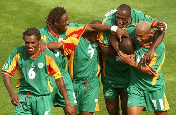L'équipe du Sénégal avait atteint les quarts de finale lors de la Coupe du monde 2002. &copy; LAWRENCE JACKSON/AP/SIPA