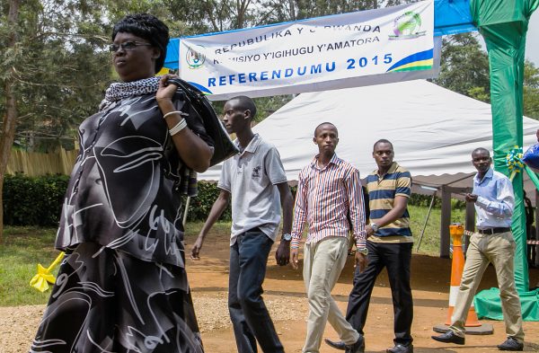 À Kigali, le 13 décembre 2015, lors du référendum constitutionnel qui a permis à Paul Kagame de briguer un troisième mandat &copy; Cyril Ndegeya/AFP