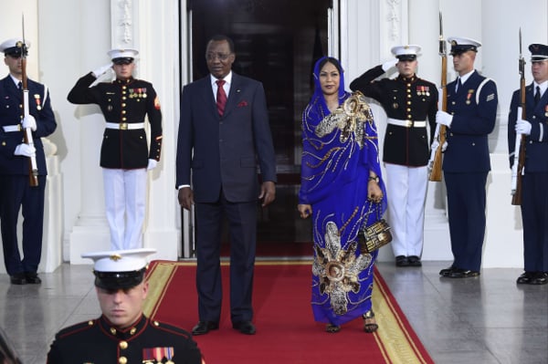 Idriss Déby Itno et Hinda Déby Itno, en août 2014. &copy; Susan Walsh/AP/SIPA