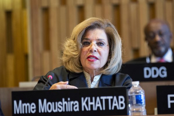 La candidate Égyptienne Moushira Khattab. &copy; Christelle ALIX/UNESCO