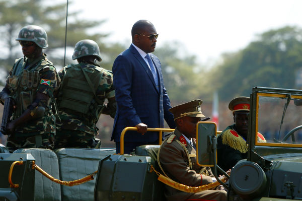 Pierre Nkurunziza, lors des festivités de l'Indépendance du Burundi, le 1er juillet 2017. &copy; REUTERS/Evrard Ngendakumana