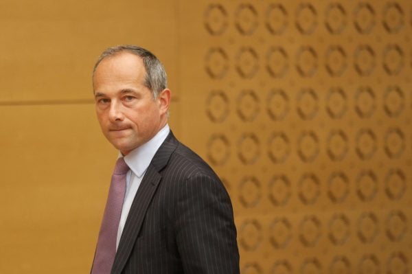 Frédéric Oudéa lui-même, le directeur général de Société générale (SG) au Sénat à Paris en 2016 &copy; Francois Mori/AP/SIPA