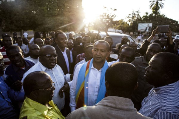 Moïse Katumbi à Lubumbashi le 11 mai 2016. Huit jours plus tard, l'opposant était inculpé pour atteinte à la sûreté de l'État. &copy; Geert Vanden Wijngaert/AP/SIPA