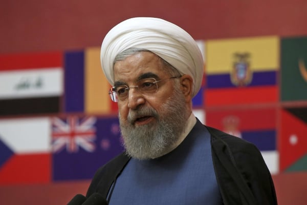 Le président iranien Hassan Rohani à Téhéran (Iran), le 3 juillet 2017. &copy; Vahid Salemi/AP/SIPA
