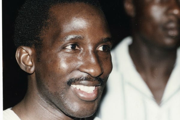 Thomas Sankara à Ouagadougou au Burkina Faso, le 26 février 1987. &copy; Archives Jeune Afrique-REA