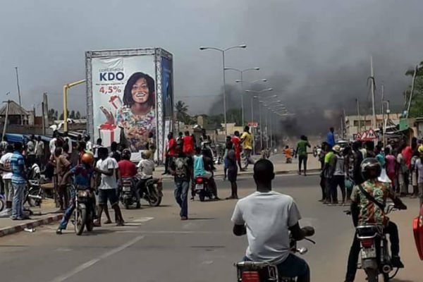 Manifestation de l'opposition à Lomé, le mercredi 18 octobre 2017. &copy; DR