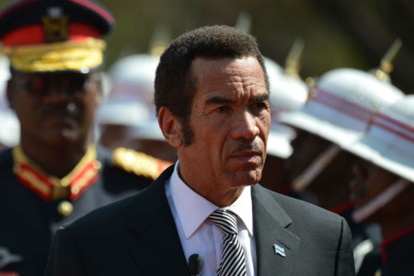 Le président du Botswana, Seretse Khama Ian Khama. &copy; AP/SIPA