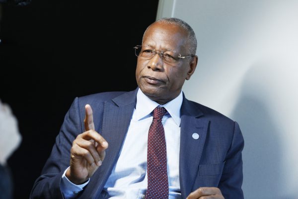 Abdoulaye Bathily, représentant du secrétaire général de l'ONU pour l'Afrique centrale, à Jeune Afrique, Paris, le 16 décembre 2014 &copy; Bruno Levy pour JA