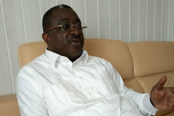 Me Salif Kébé, ancien président de la Ceni de Guinée, en janvier 2018. &copy; Diawo Barry pour JA