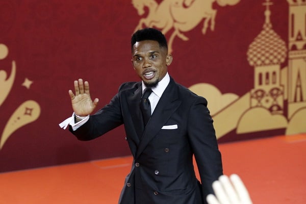 Le Camerounais Samuel Eto'o, en décembre 2017 à Moscou. &copy; Dmitri Lovetsky/AP/SIPA