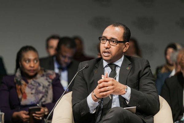 Moustapha Ben Barka, secrétaire général de la présidence malienne, au Forum économique mondial sur l'Afrique au Cap (Afrique du Sud), en juin 2015 &copy; World Economic Forum/Flickr