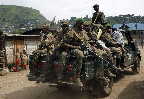 Des soldats de l'armée congolaise (FARDC) en novembre 2012 à Minova. &copy; Jérôme Delay/AP/SIPA