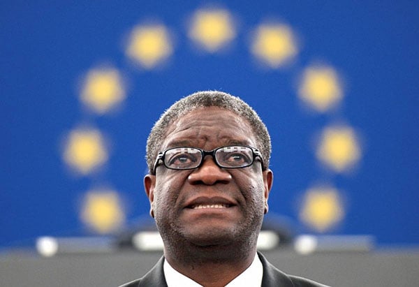 e gynécologue congolais Denis Mukwege, le 28 avril 2015 à New York. &copy; AFP/D Dipasupil