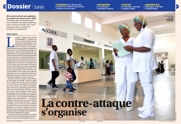 Le dossier santé de "Jeune Afrique" 2905 &copy; JA