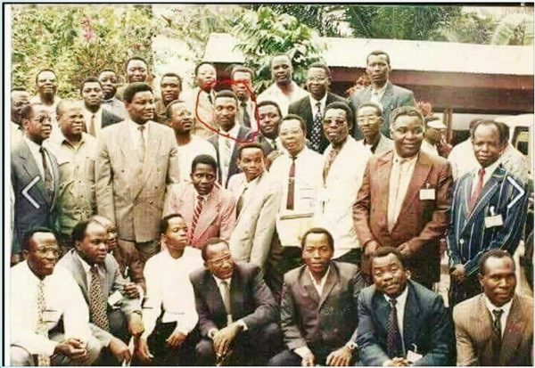 Militant de l’UDPS au début des années 1990, Ramazani (1) en admirait les leaders Étienne Tshisekedi (2) et Frédéric Kibassa Maliba (3). &copy; DR