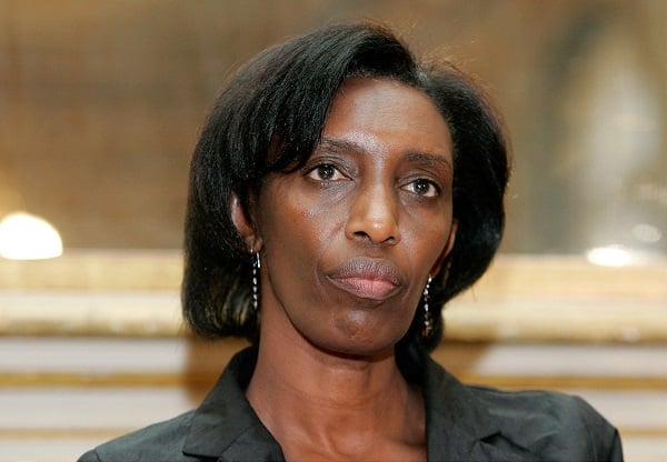 Rose Kabuye, ex chef du protocole du président rwandais Paul Kagame lors d'une conférence de presse à Paris, le 21 novembre 2008. &copy; Michel Euler/AP/SIPA