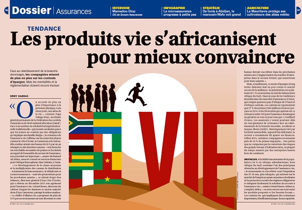 Dossier sur l’assurance dans le Jeune Afrique 2874