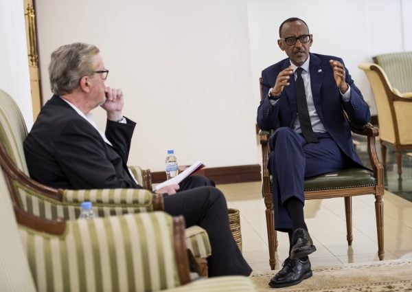 Paul Kagame lors de l’entretien avec François Soudan, le 30 mai 2018 &copy; Village Urugwiro