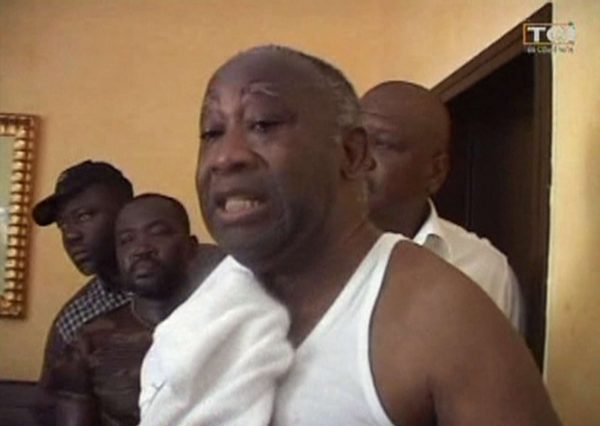 Ivory Coast &copy; Le 11 avril, des images de l&rsquo;arrestation de Laurent Gbagbo sont diffusées à la télévision ivoirienne AP/Sipa.