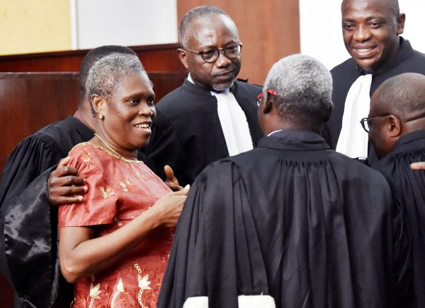 Simone lors de l’ouverture de son procès devant la Cour d’assises d’Abidjan, le 9 mai 2016. &copy; ISSOUF SANOGO/AFP