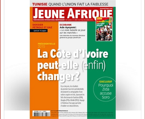 Une internationale du numéro 2858 de Jeune Afrique.